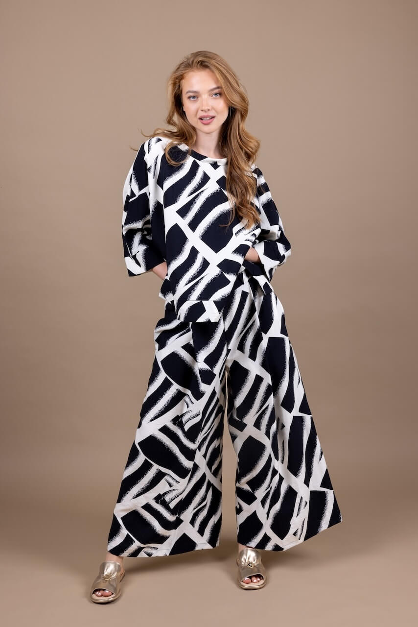 Nohavice Ziva – Black & White Ink